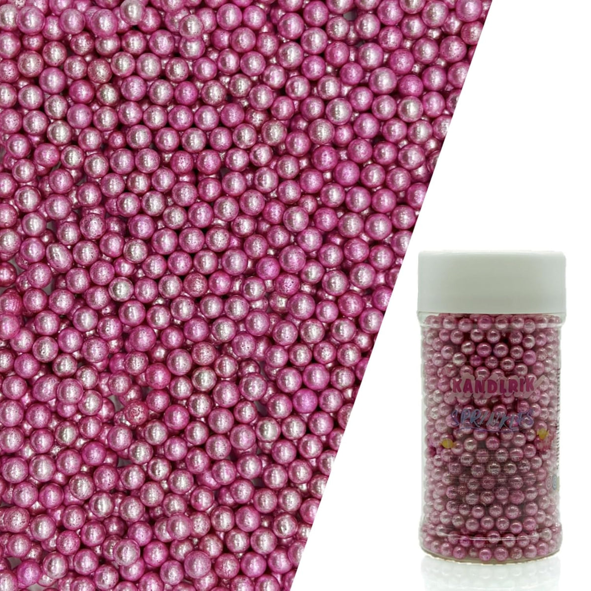 Edible Silver Pink Pearl Sugar Sprinkles Candy 4mm Mini Pearls Cake Decorations Cupcake Toppers