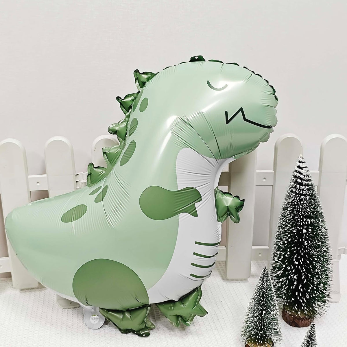 2PCS Matte Dinosaur Animal Balloons Cute inflatable dinosaur Foil Balloons for Dinosaur themed