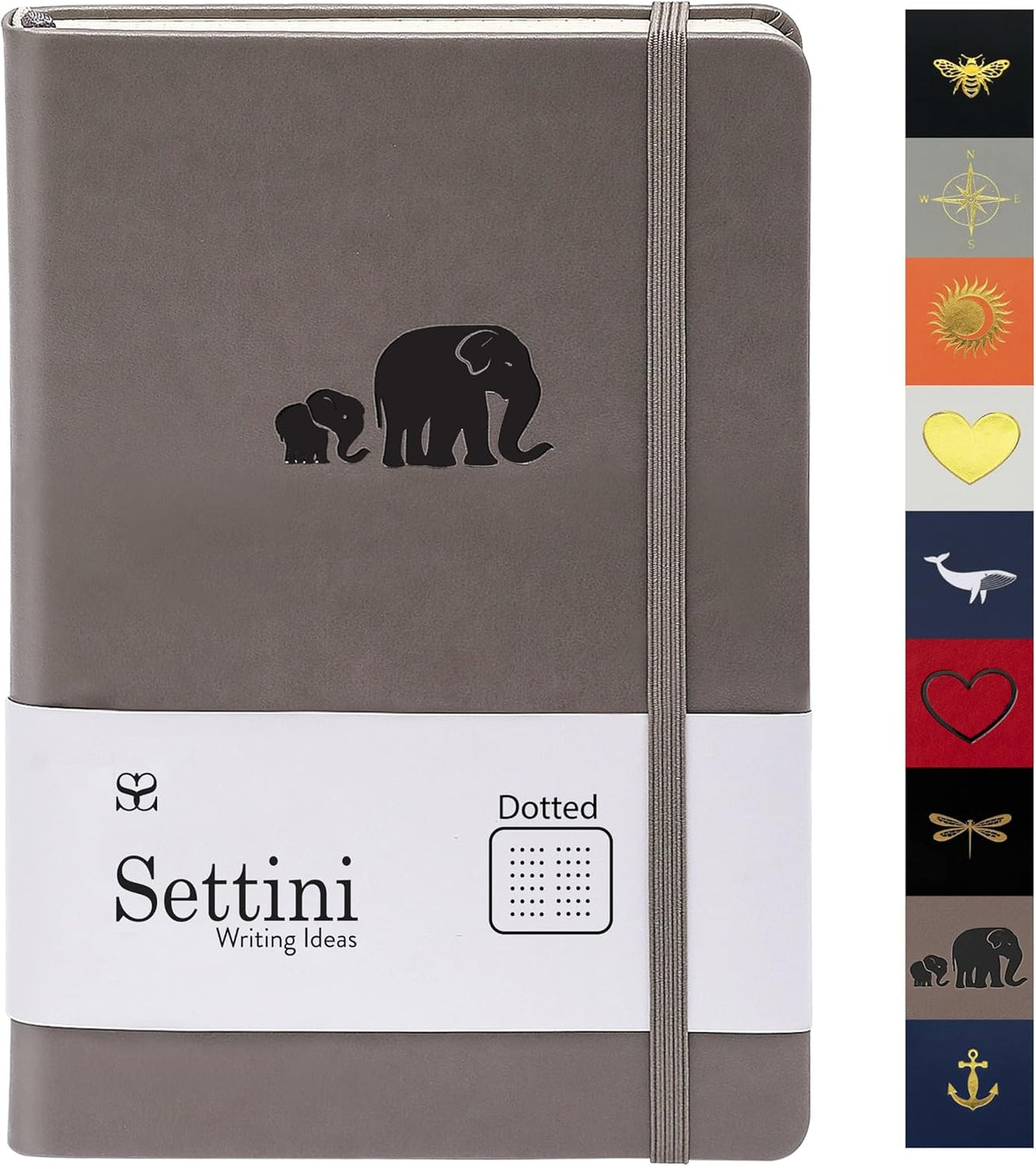 SETTINI Dotted Journal, Ideal for Bullet Journaling - A5 Vegan Leather Notebook, 192