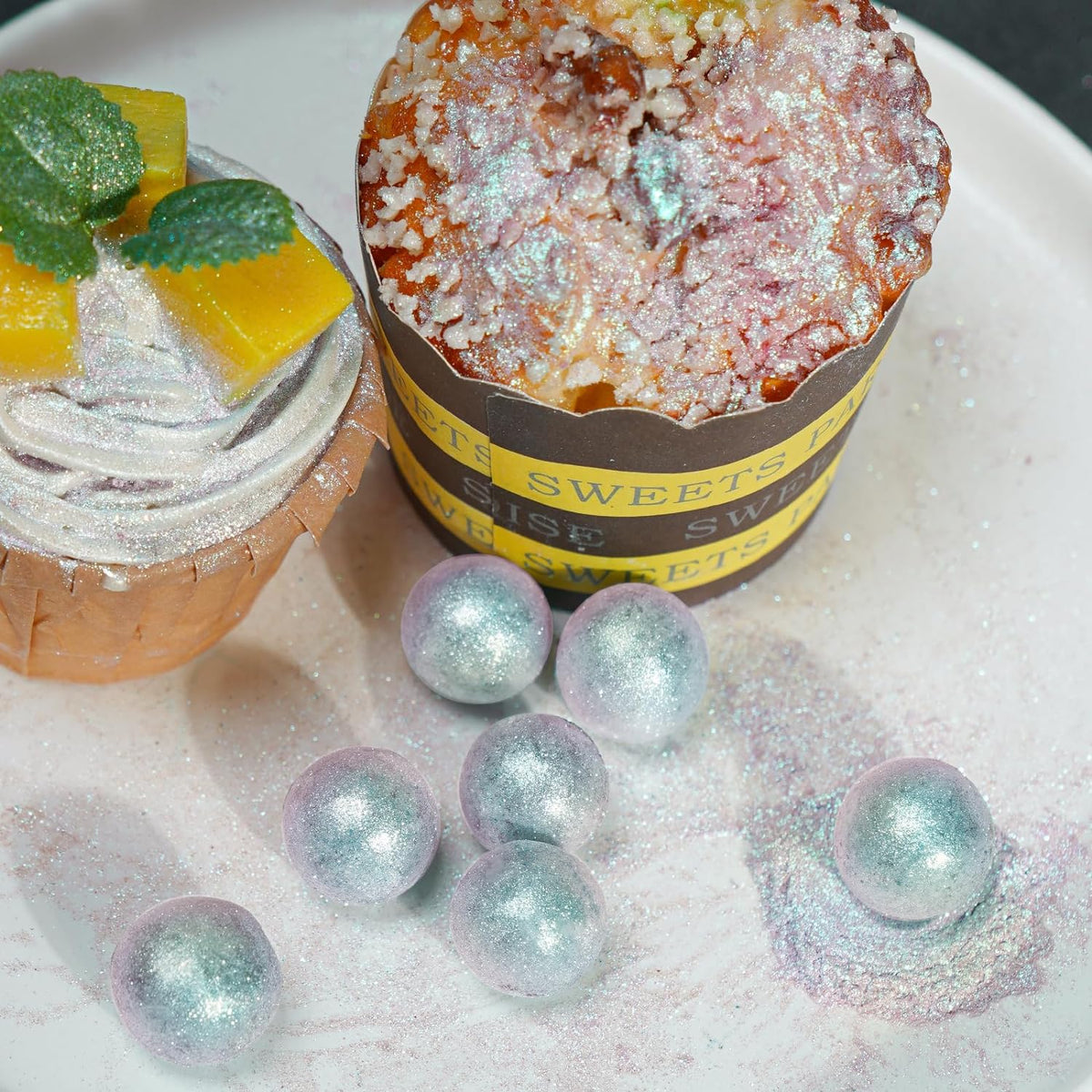 NiHome Edible Food-Grade Glitter Powder Glimmer Luster Dust Metallic Fancy Food Decorating Sprinkle