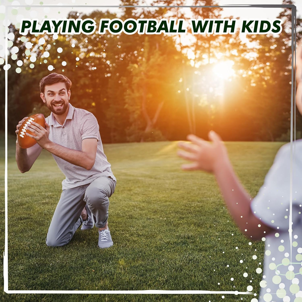 Liliful 12 Pieces Foam Football 6.7 Inch Small Mini Soft Football for Indoor Outdoor Sports Yard