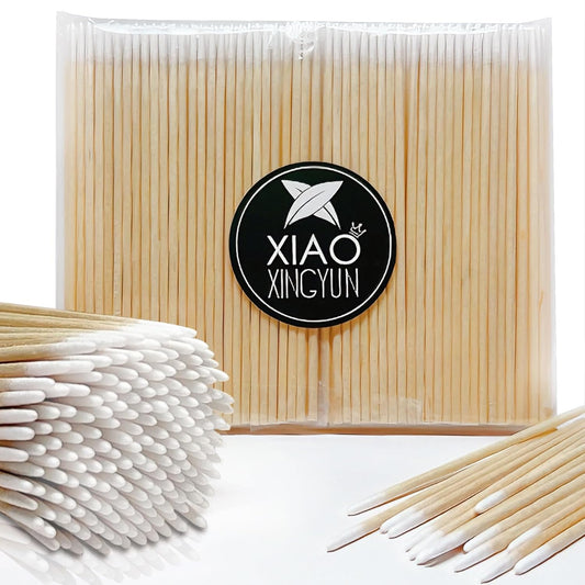 200PCS Pointed Cotton Swabs - Precision Tip Cotton Swabs - 4 Inch Microblading Cotton Swabs