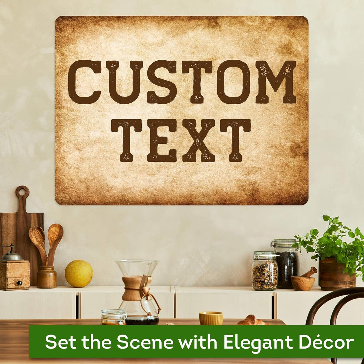 Custom Sign, Custom Street Sign, 11 Font Colors, 13 Font Styles, 4 Hole Options, 22 Sizes, 18x24