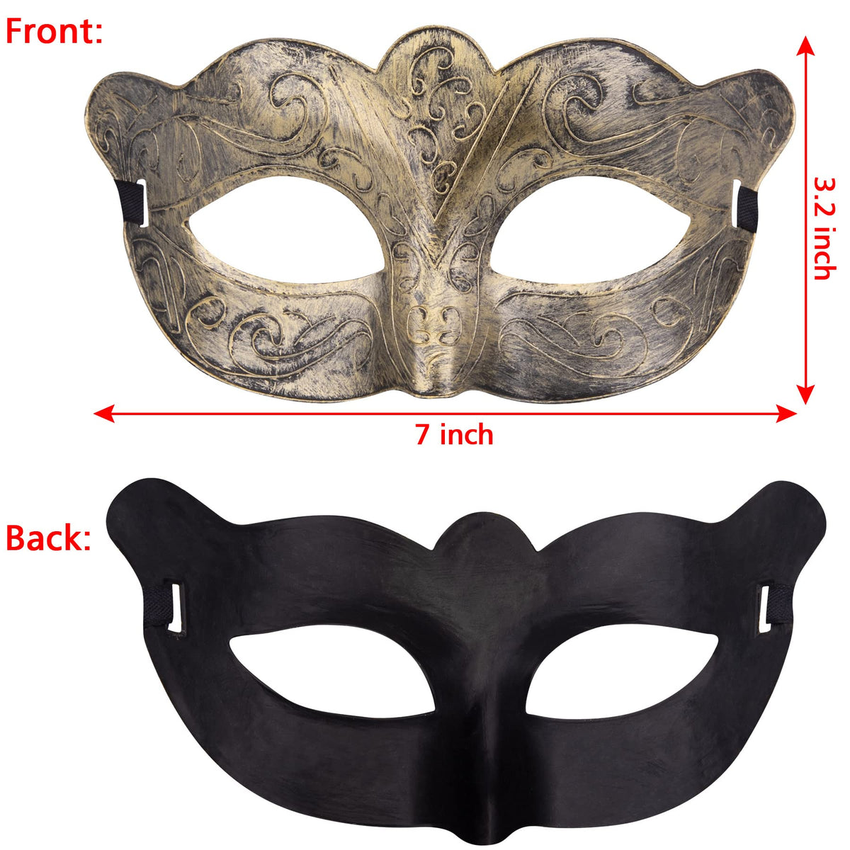 FEQO 32 Pieces Masquerade Masks Venetian Vintage Antique Masks