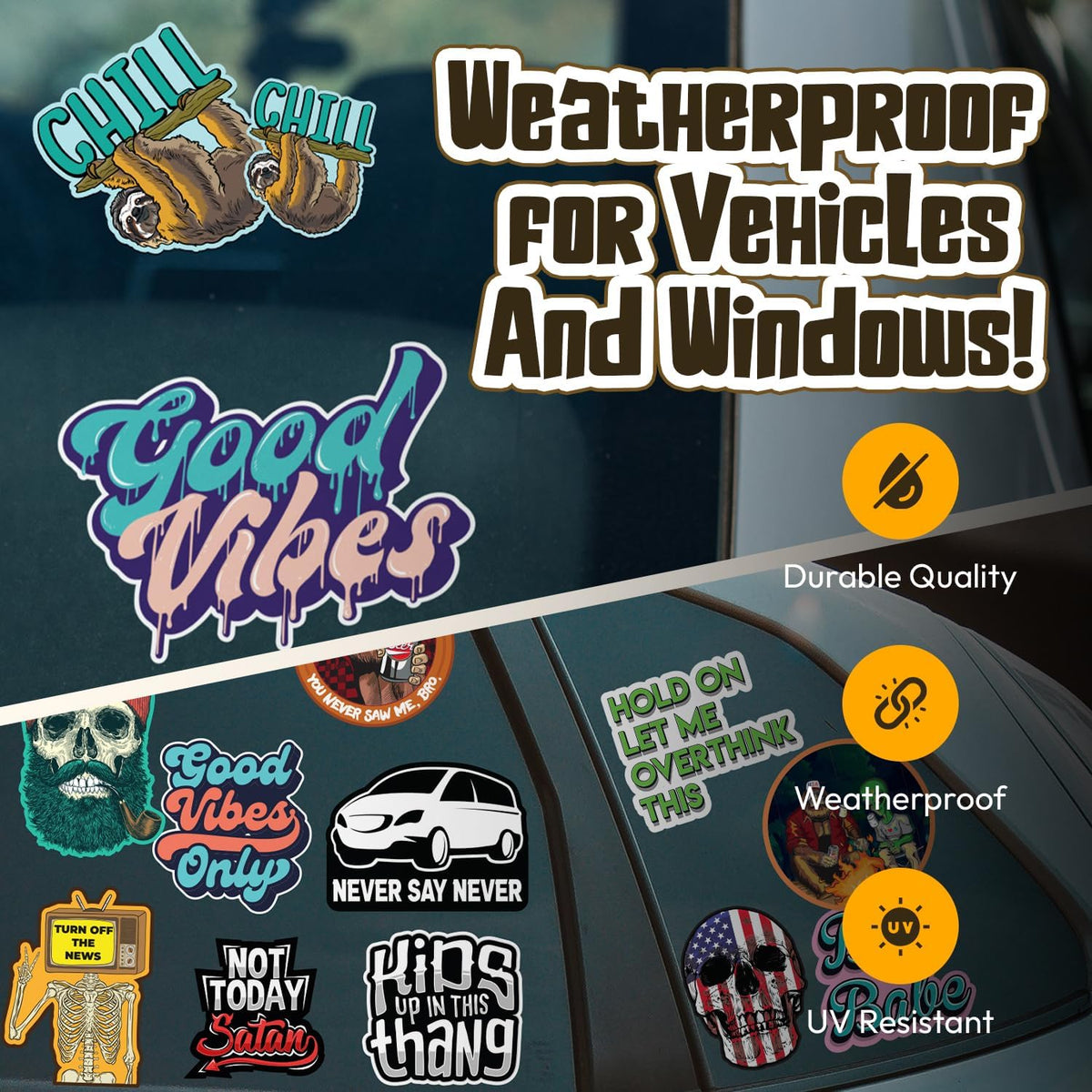 Large Custom Vinyl Decals – Full Color Personalized Sticker Decals Printing | Custom Business Logo