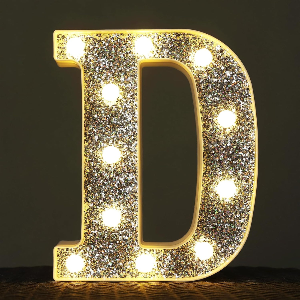 Light Up Letters, Marquee Light for Table Decorations, Glitter Signs for Prom, Events, or