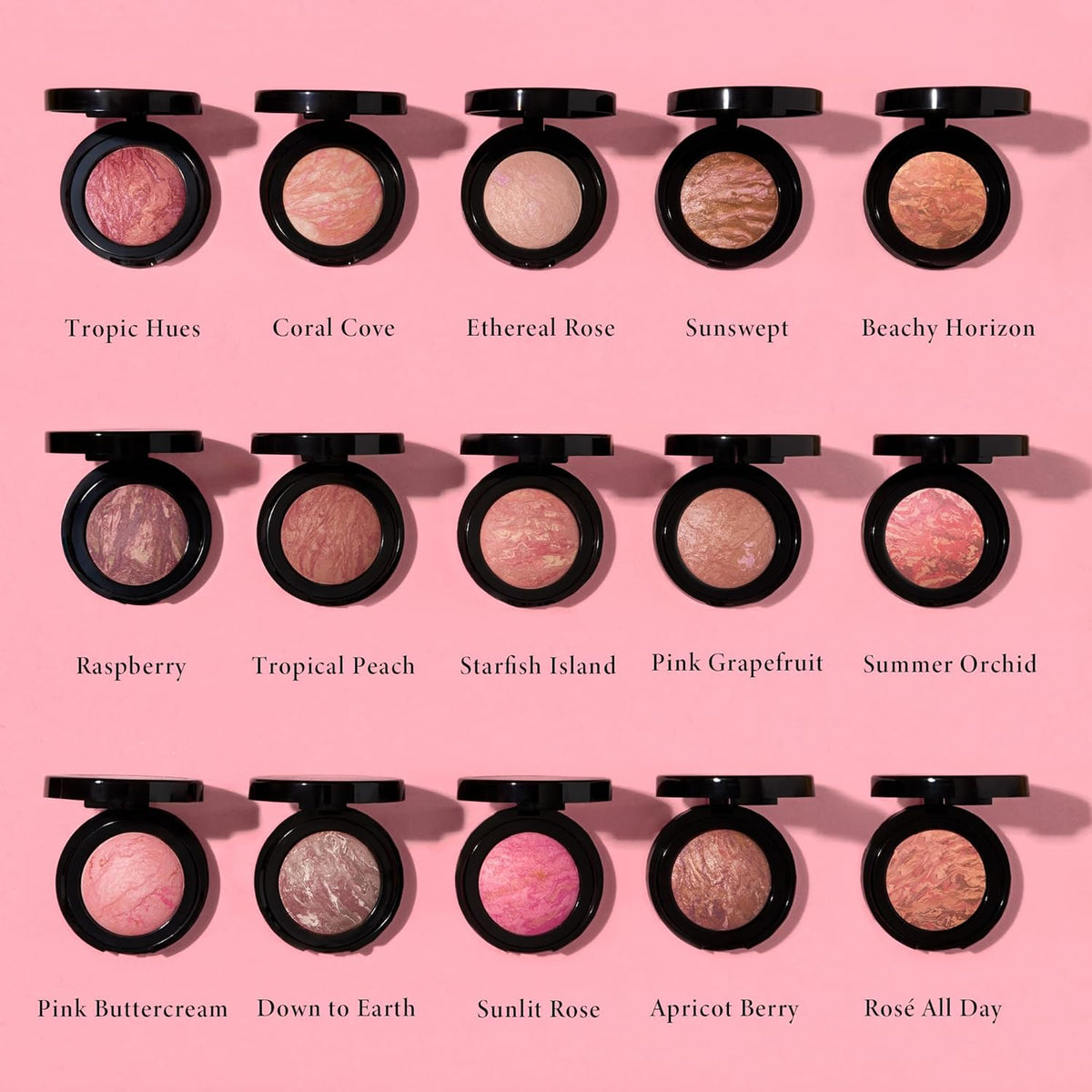 LAURA GELLER NEW YORK Baked Blush-n-Brighten Marbleized Blush for Cheeks - Beachy Horizon - Natural