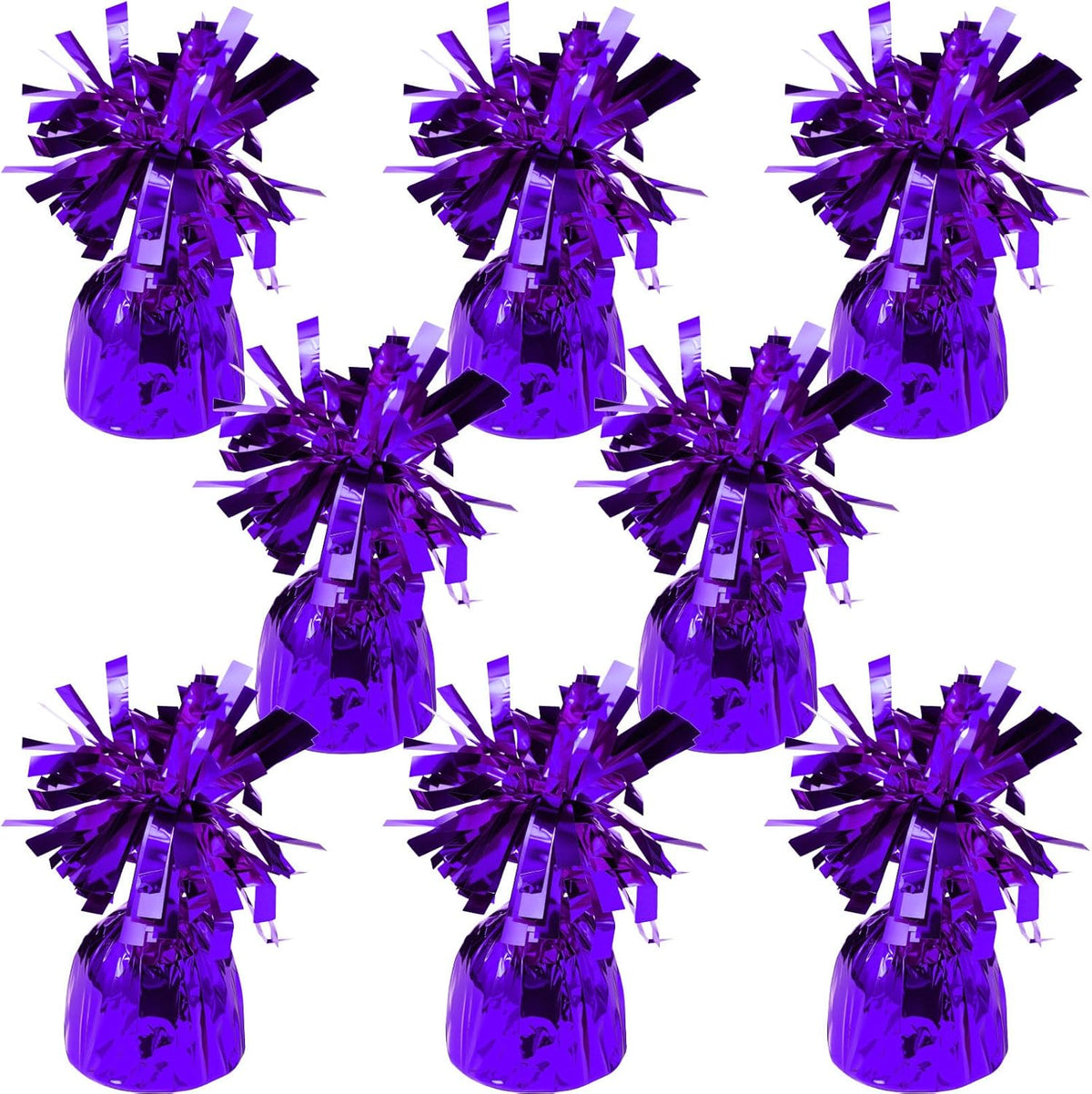 8 Pcs Purple Metallic Balloon Weights Holder Anchors Balloon Holder Weights for Helium Balloons