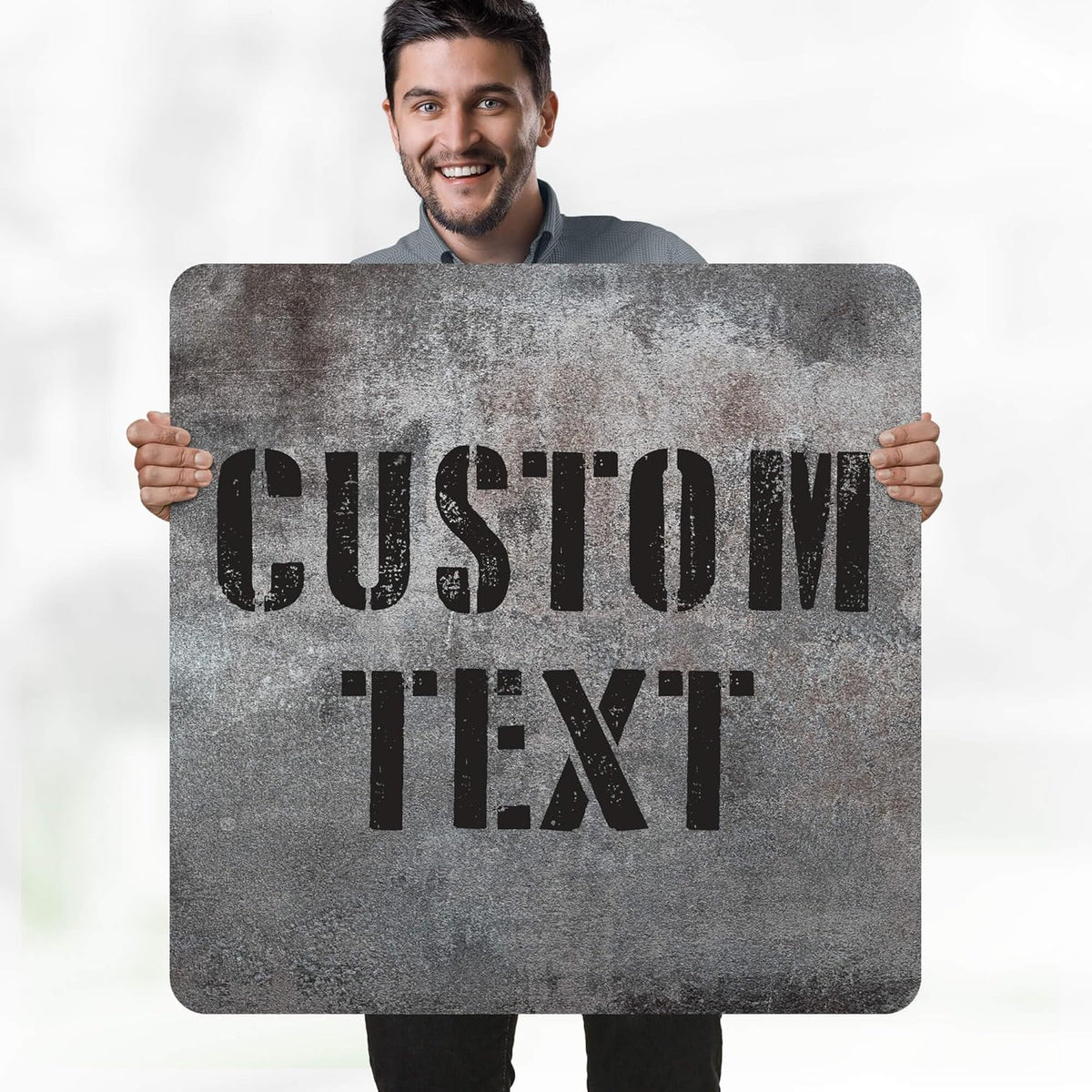 Custom Sign, Custom Street Sign, 11 Font Colors, 13 Font Styles, 4 Hole Options, 22 Sizes, 30x30
