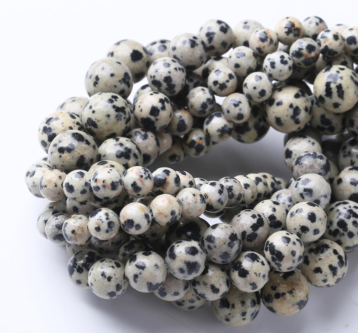 Quail Egg Stone Beads Gemstone Round Crystal Energy Jade Beads Stone Beads for Jewelry Making DIY