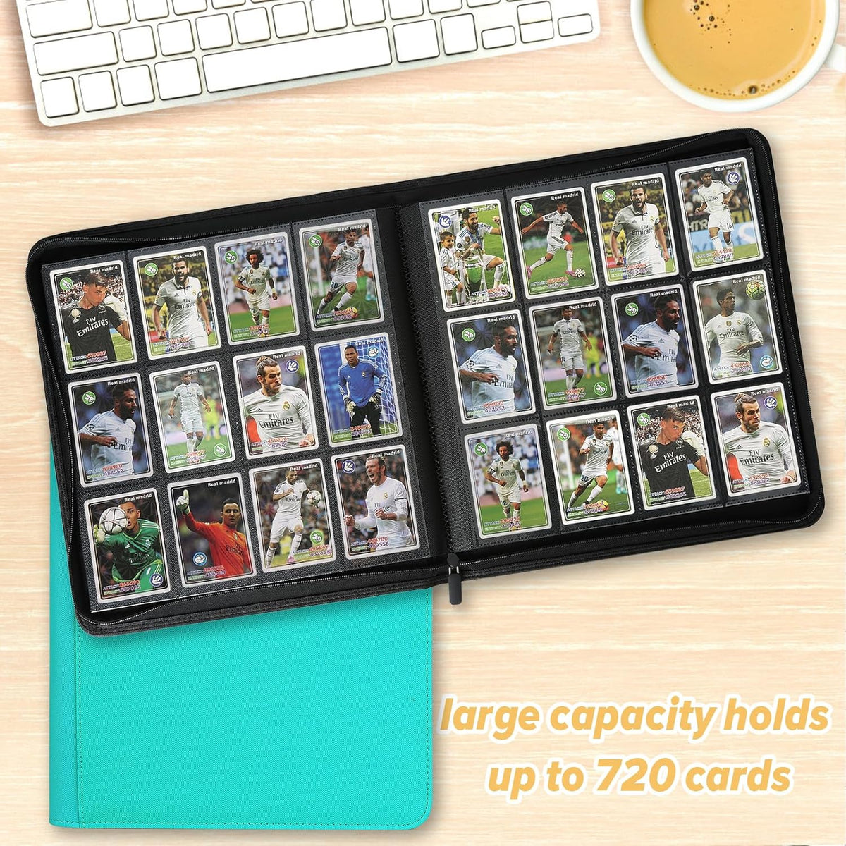 Trading Card Binder 12 Pocket, 720 Pockets Card Binders, Card Collection Binder, Card Album Folder