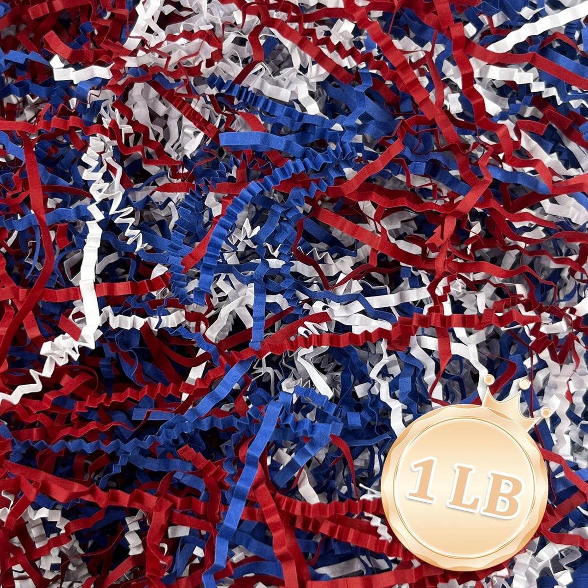 Zankubom 1 LB Crinkle Cut Paper Shred Filler Great for Gift Wrapping, Basket Fillers, Birthday