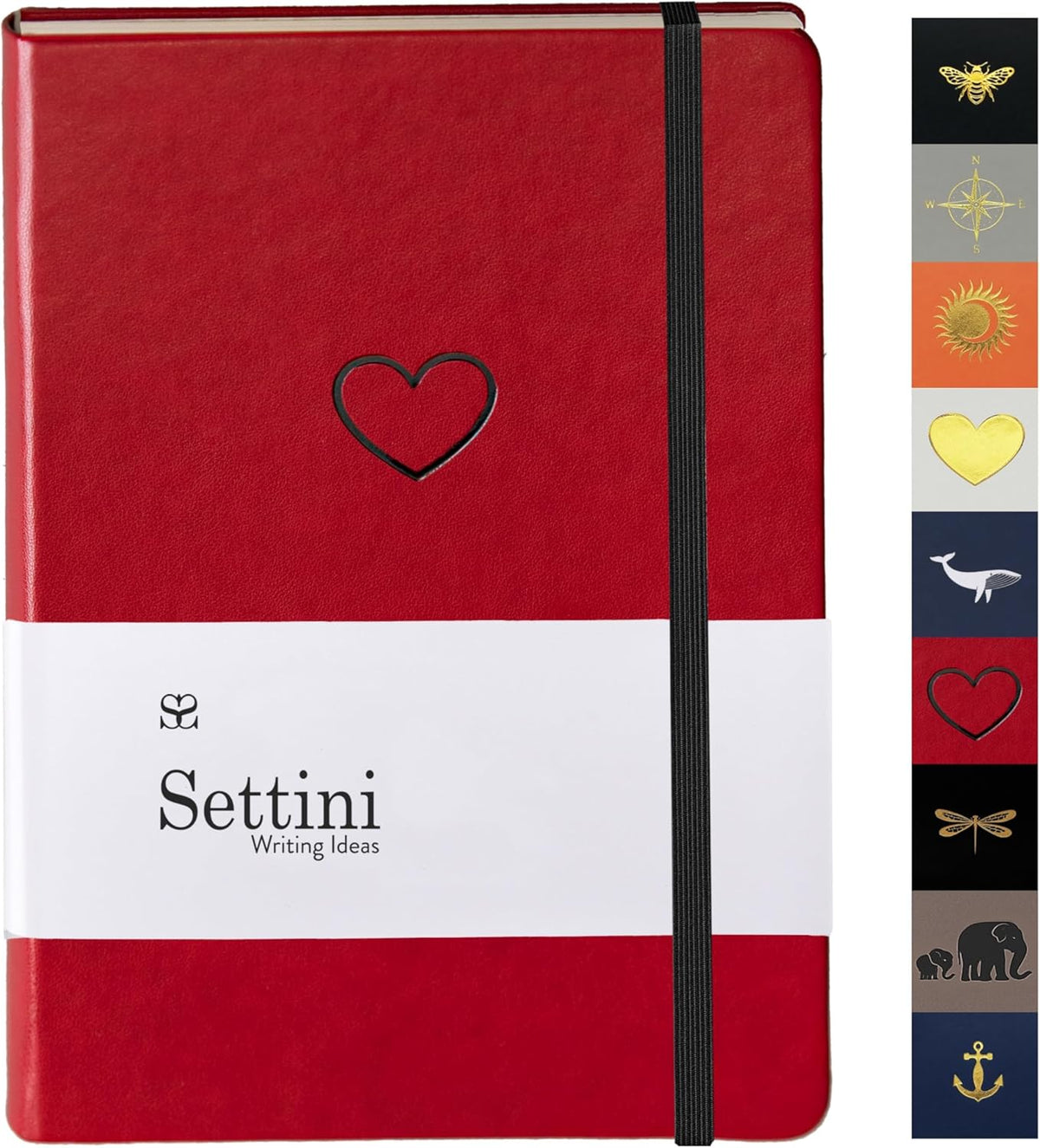 SETTINI Lined Journal, Ideal for Journaling - A5 Vegan Leather Notebook, 192 Archival-Quality
