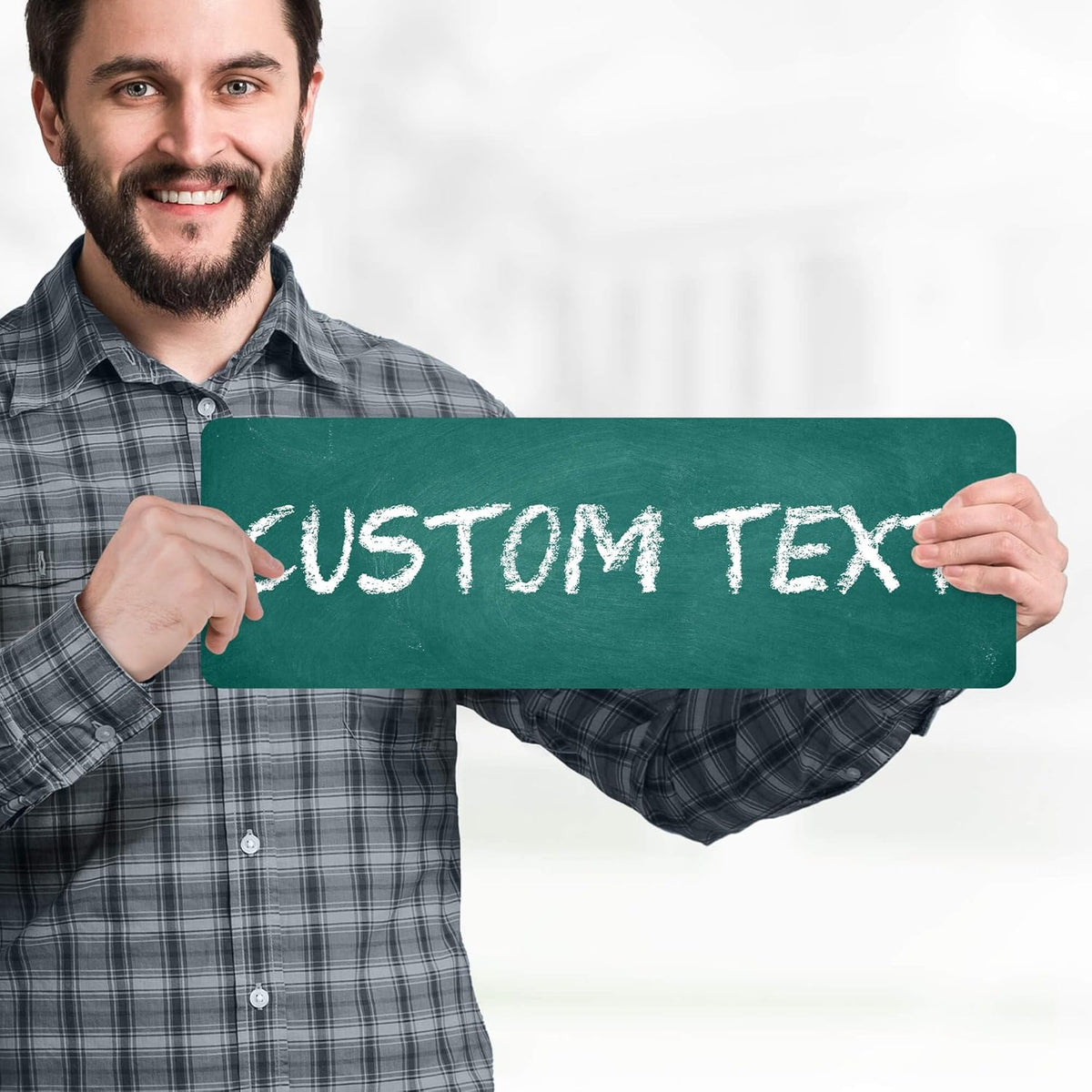 Custom Sign, Custom Street Sign, 11 Font Colors, 13 Font Styles, 4 Hole Options, 22 Sizes, 6x18