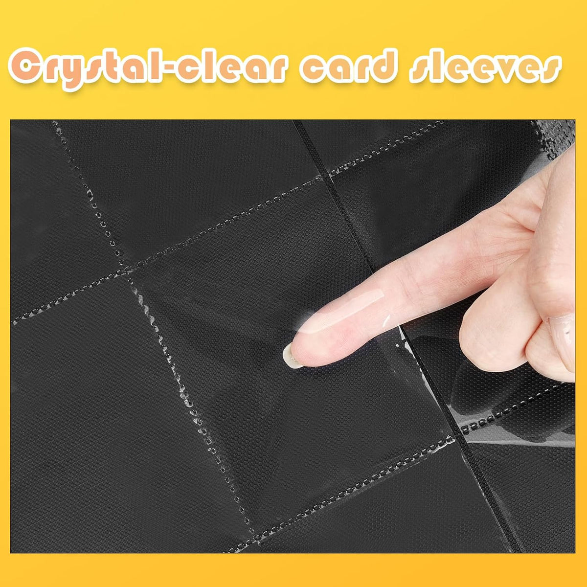 Premium 1000+ Pockets Trading Card Binder, 16-Pocket Ringless Side-Loading Album for TCG, MTG