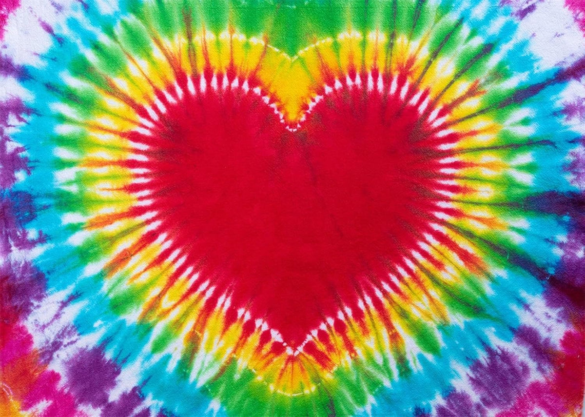 Hippie Backdrop 8x6ft 60s 70s Backgrounds Tie Dye Theme Party Decorations Hippie Supplies Photo