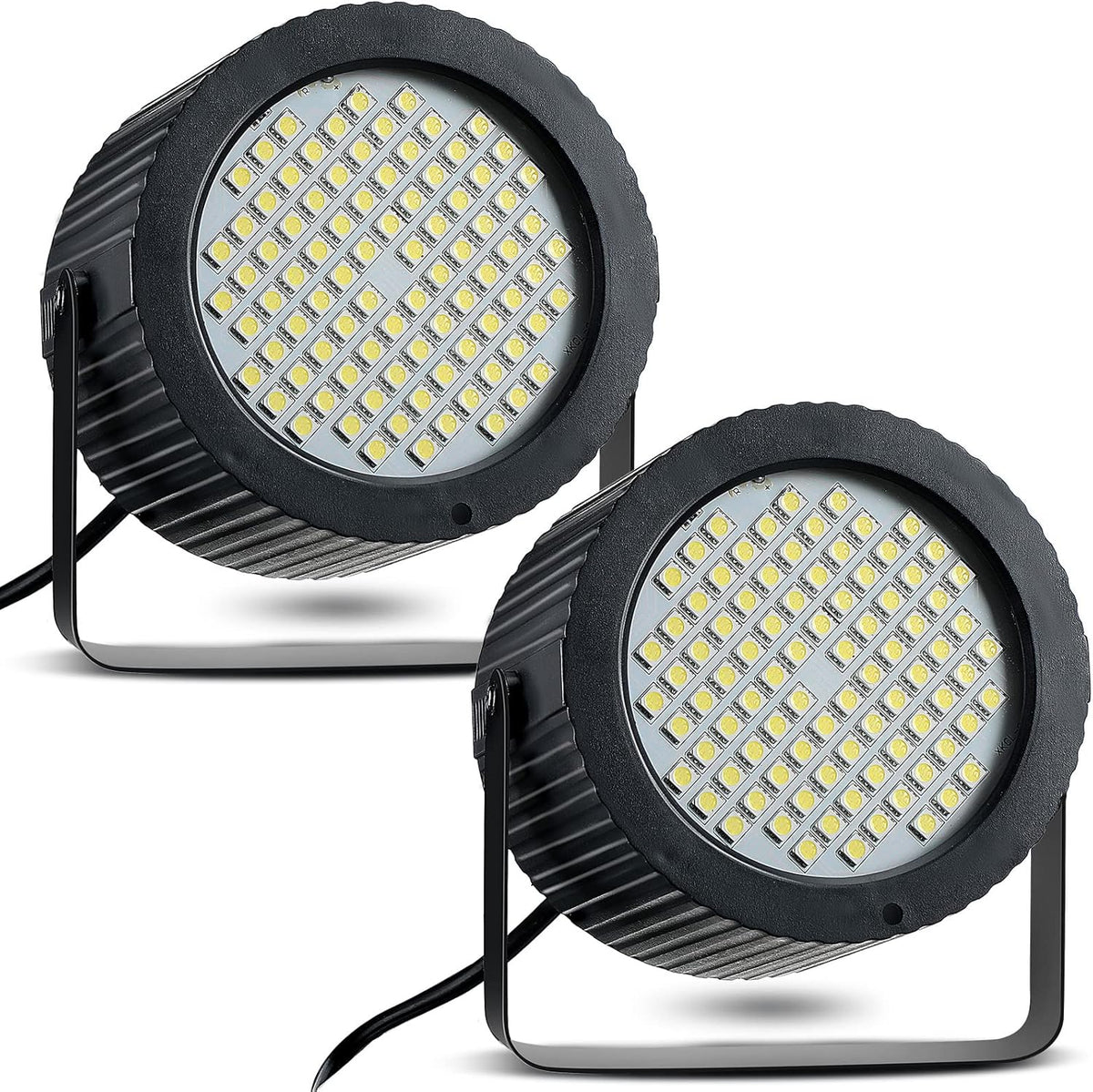 2 Pcs Bright White Strobe Light 88 LEDs Flash Party Lighting Speed and Sound Modes Flashing Lights