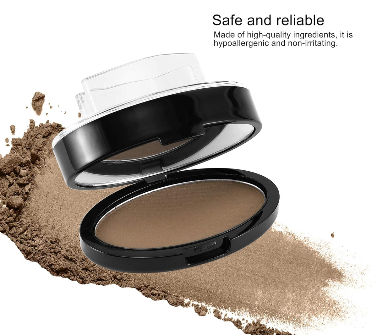 Boobeen Eyebrow Seal Stamp Powder - Waterproof 3 Seconds Eye Make Up Nature Coloring Kit - Creates