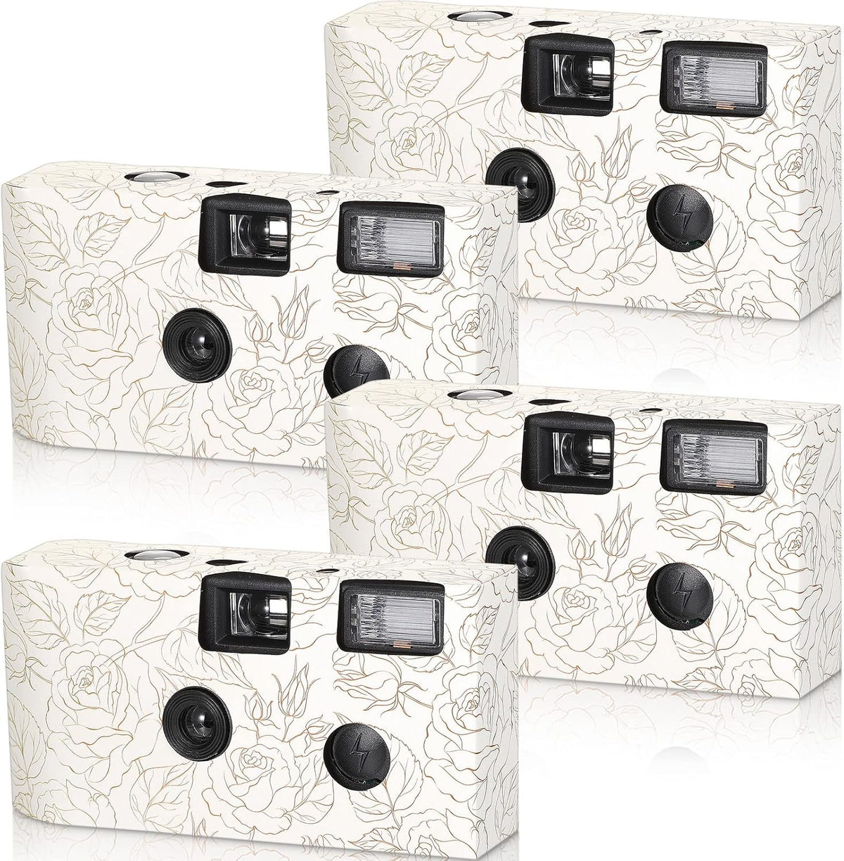 Zhengmy 4 Pack Disposable Camera for Wedding,34mm Single Use Camera with Flash One Time for