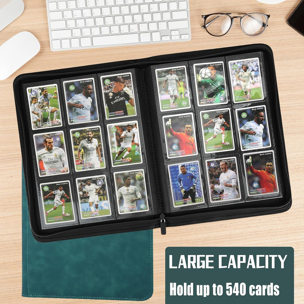 9 Pocket Card Binder,540 Pocket Trading Card Binders,Loading Pocket Collectible Card Album for MTG