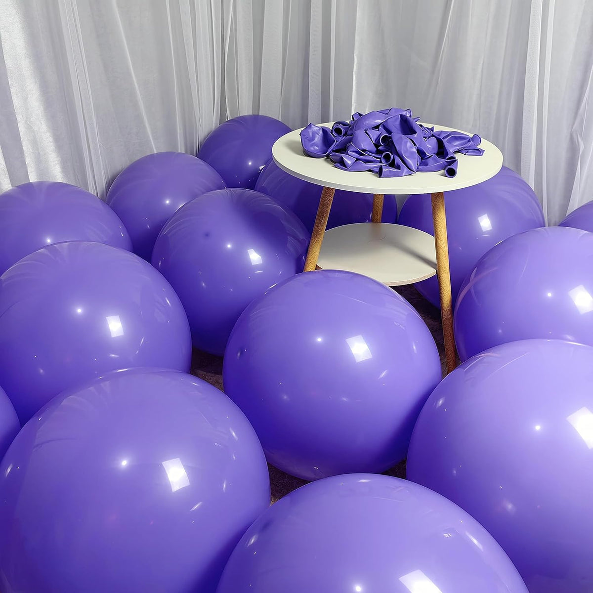90 Pack Purple Balloons 18 inch Purple Latex Big Balloons for Party Decorations and Events