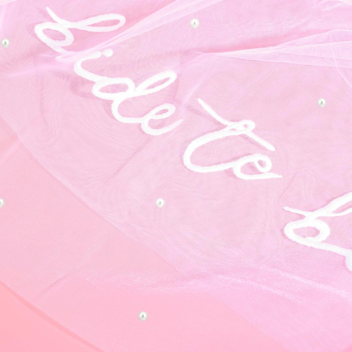 Bride To Be Embroidered Veil, Bride Veil for Bachelorette Party White Veils for Brides Accessories