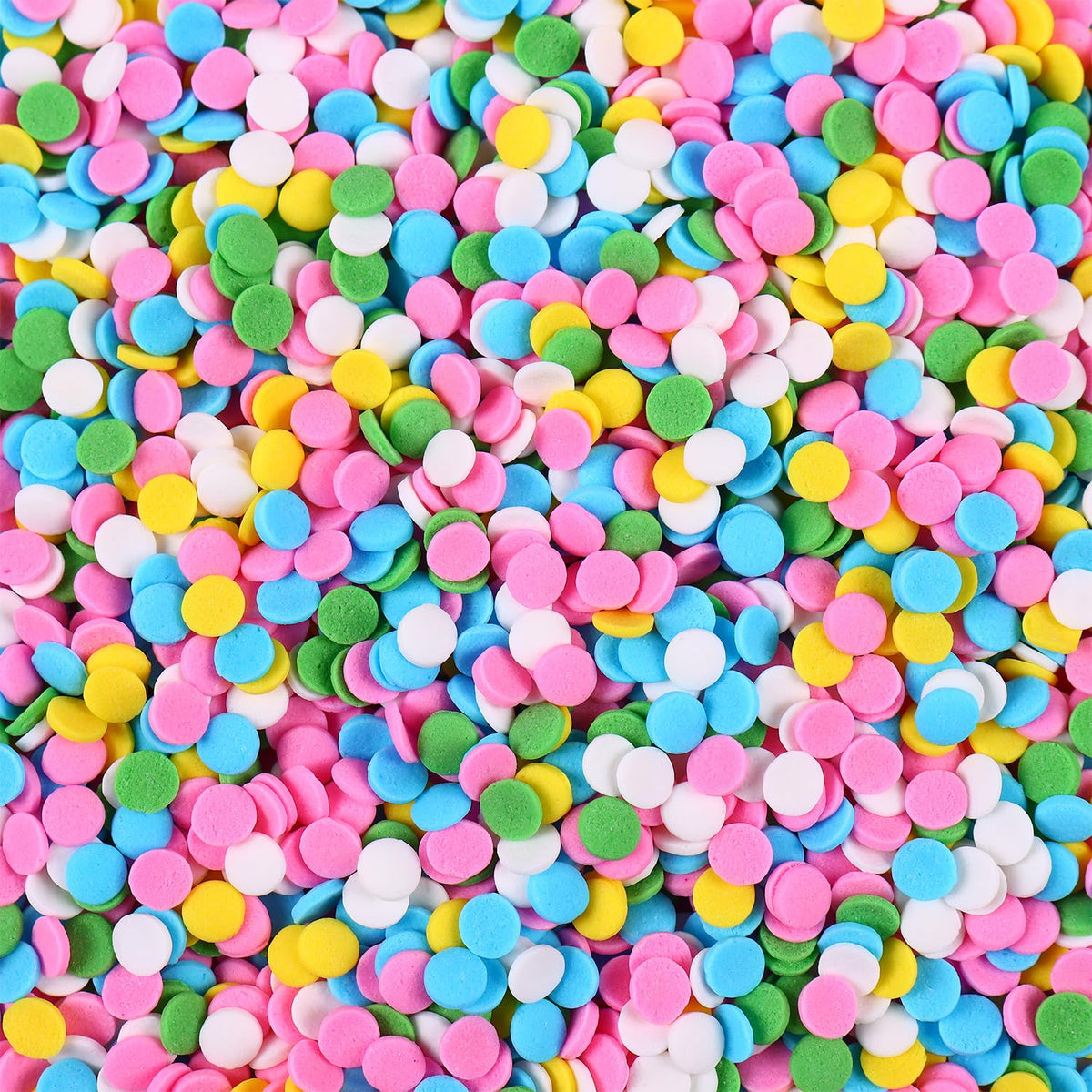 Edible Pastel Sprinkles for Cake Decorating, Confetti Sprinkles, Round Sprinkles for Cupcakes