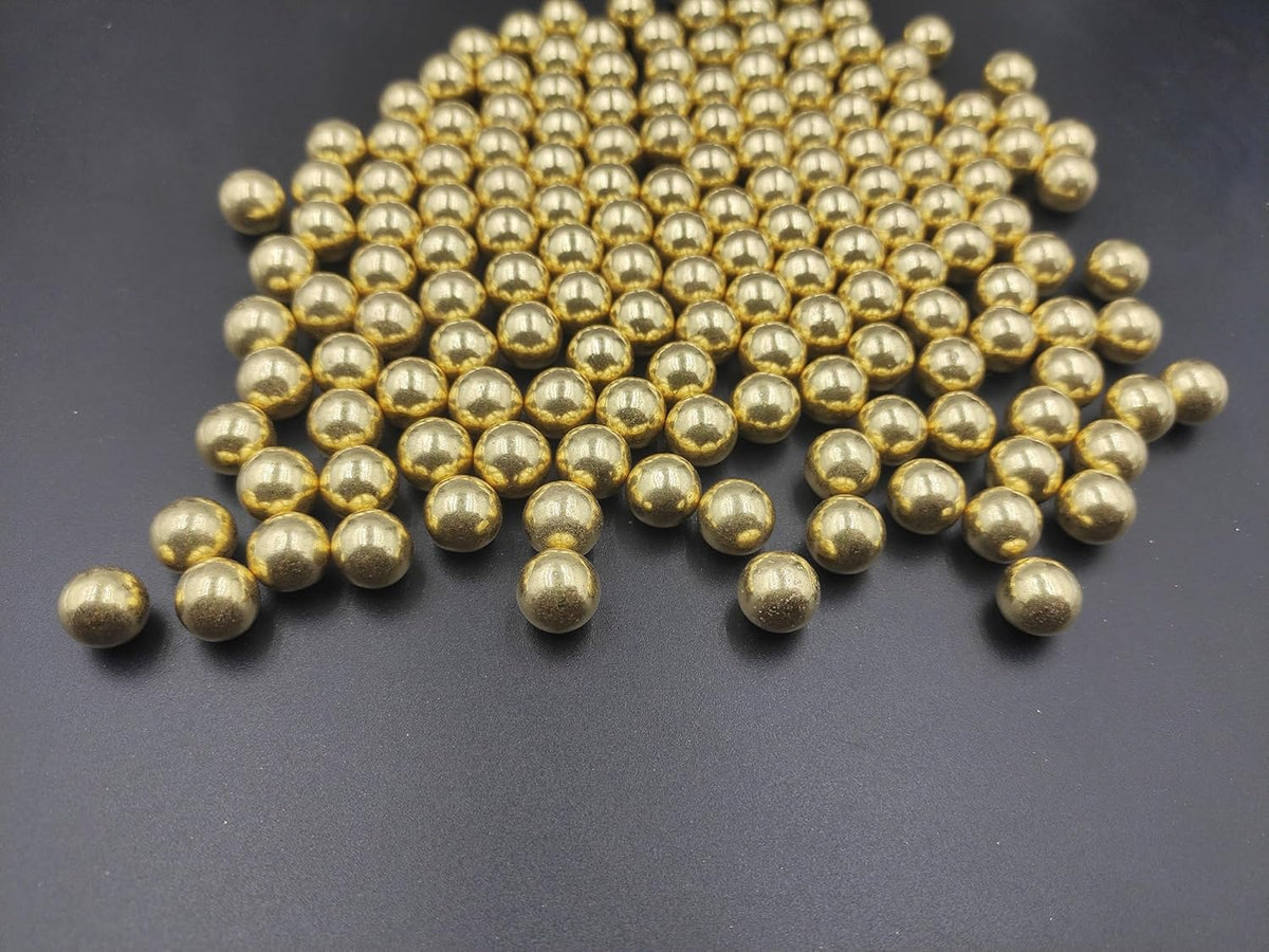 Gold Pearl Sugar Sprinkles 4.23 oz, 10mm Candy Pearls Ideal for Baking, Cake and Cupcake Toppers