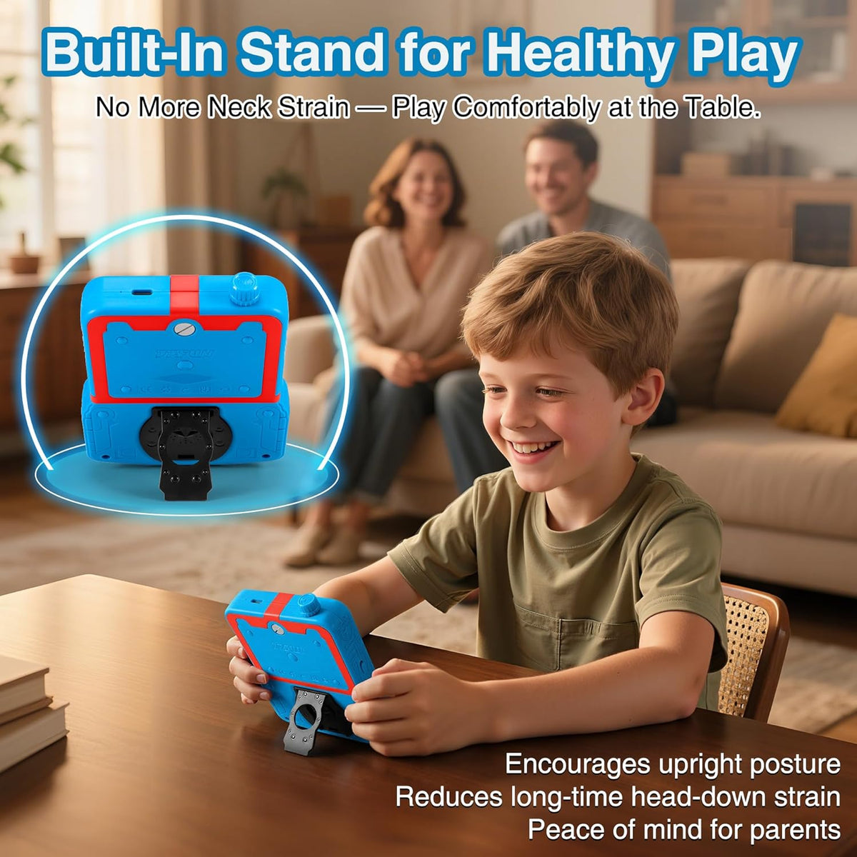 Portable Video Game Console for Kids, 220 Built-in Classic Retro Games, Handheld Plug & Play Player