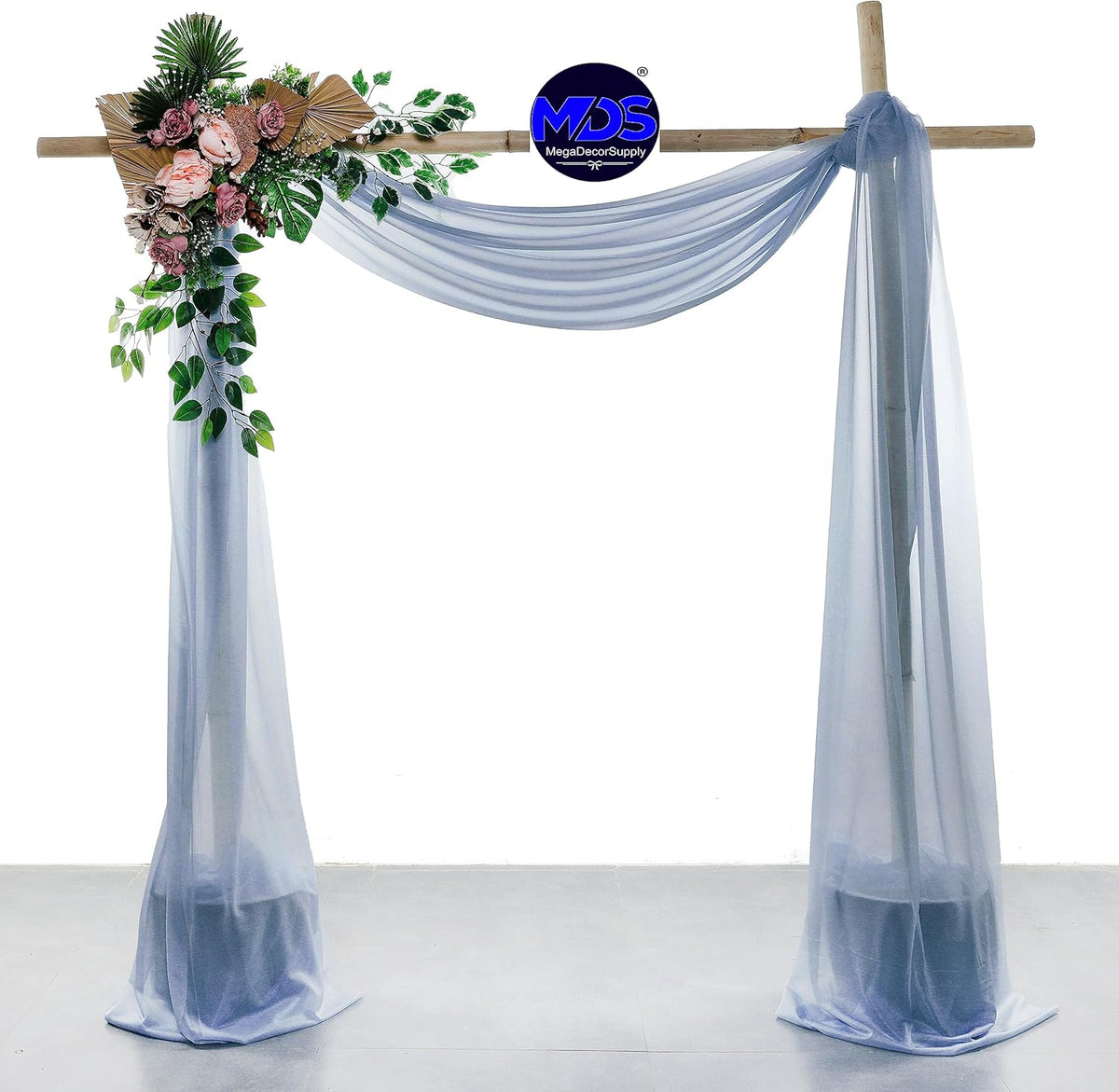 MDS Halloween Chiffon Draping Fabric - 1 Panel, 30" Wide x 20ft Long - Sheer Spooky Arbor & Canopy