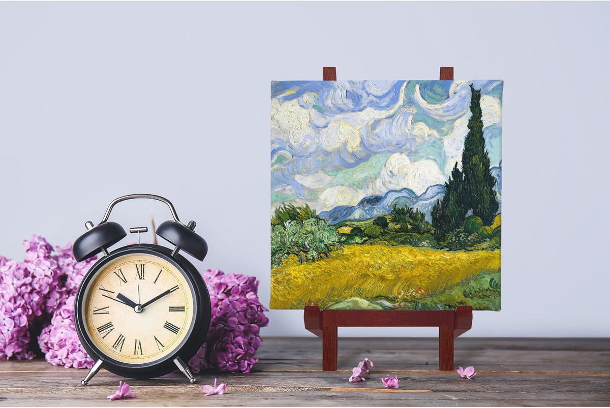 9 Inch Tabletop Easel Stand | Small Canvas Painting Display Easel Stand - Walnut | Canvas