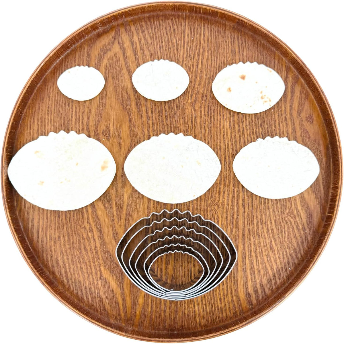 Football Cookie Cutter Set-6 Piece-4.5" 4.0" 3.5" 3.0" 2.5" 2"-Dishwasher Safe-Sports Cookie