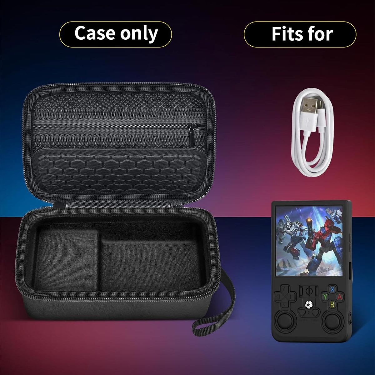 casmilee Retro Gaming Console Case for R36MAX Game Consoles, Handheld Gameboy Video Emulator