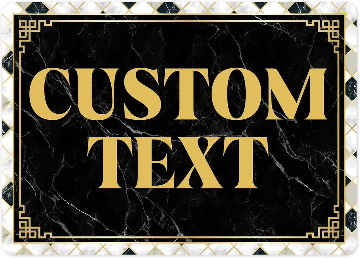 Custom Sign, Custom Street Sign, 11 Font Colors, 13 Font Styles, 4 Hole Options, 22 Sizes, 10x14