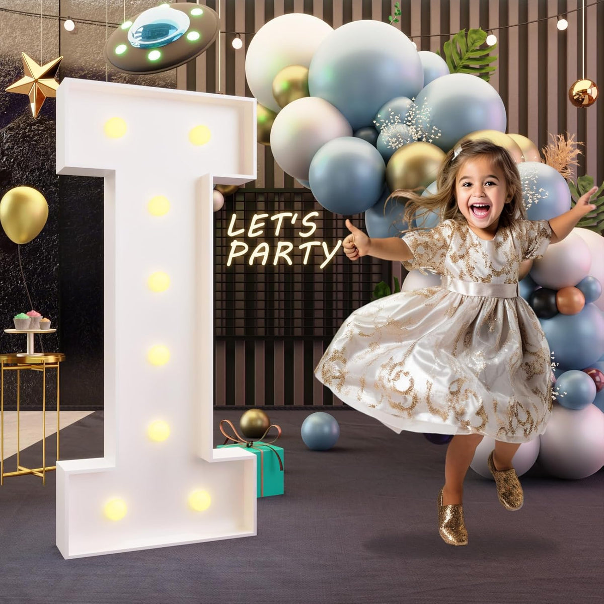 imprsv Marquee Light Up Letters, 3FT Marquee Letters for Birthday Baby Shower Wedding Decorations