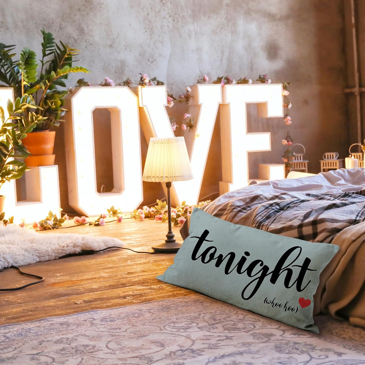 Mancheng-zi Bridal Gift,12x20 Pillow Cover,Bridal Shower Gifts,Funny Couples Reversible Linen