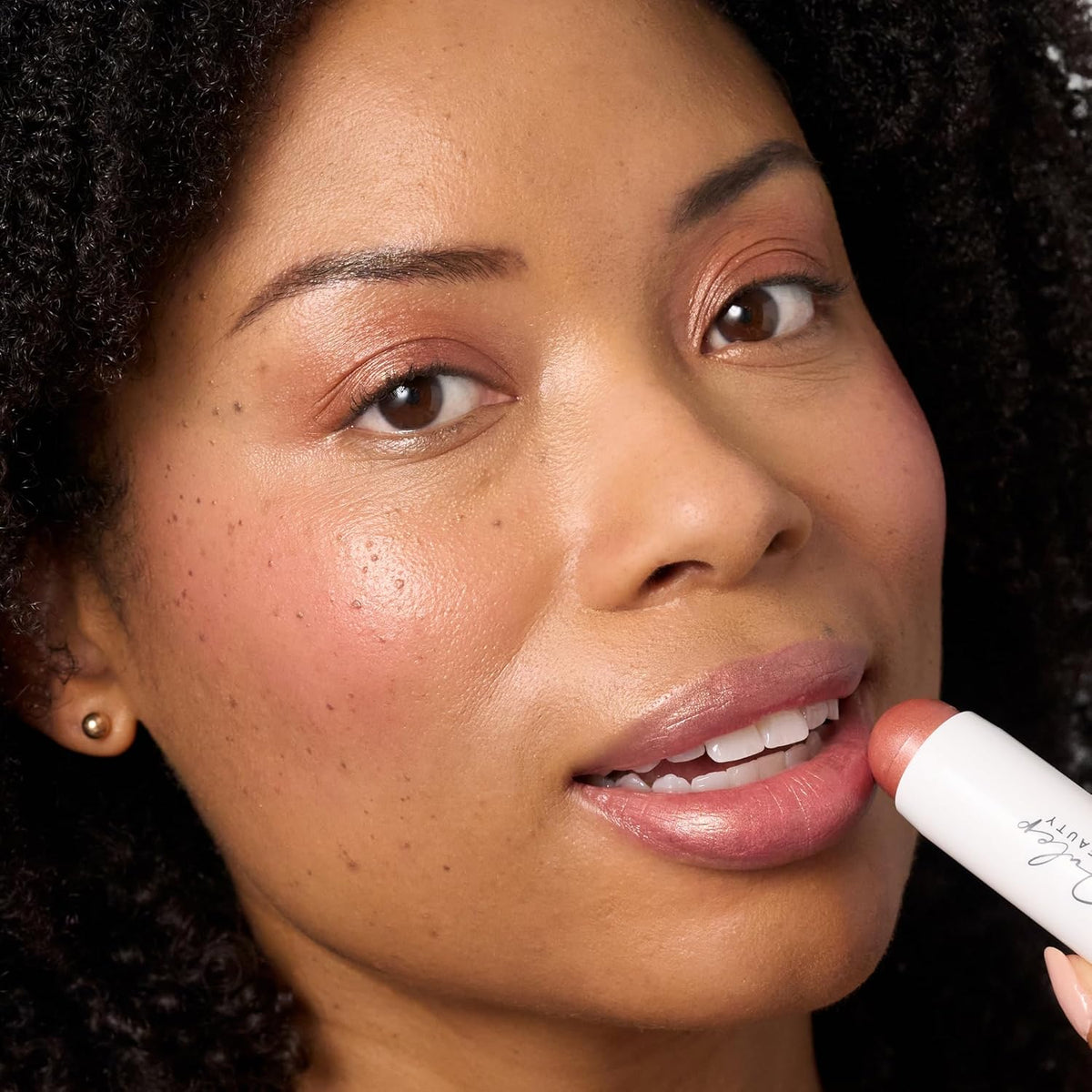 Julep Skip The Brush Cream to Powder Blush Stick - Golden Guava - Blendable and Buildable Color