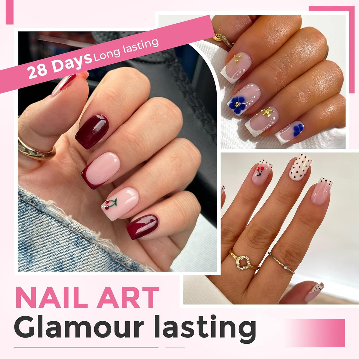 Short Square Nail Tips: 240PCS Soft Gel Pre-filed Short Square Fake Tips, 12 Sizes Full Cover