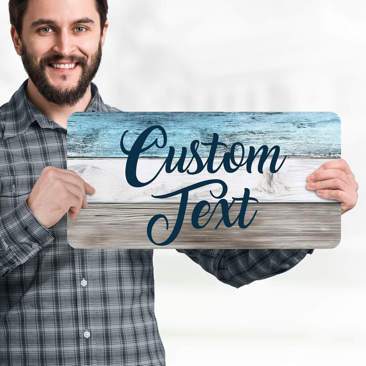 Custom Sign, Custom Street Sign, 11 Font Colors, 13 Font Styles, 4 Hole Options, 22 Sizes, 9x18