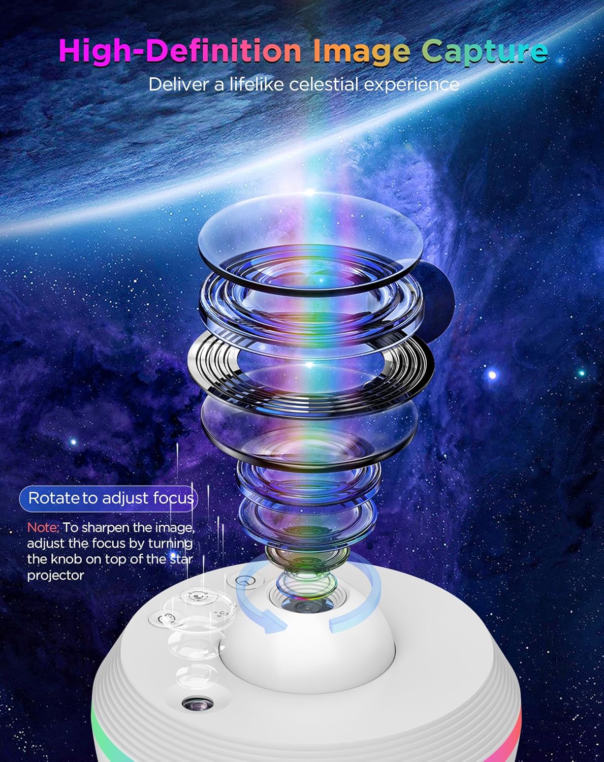 Galaxy Projector, 13 in 1 HD Planetarium Galaxy Star Projector for Bedroom, Star Projector Galaxy