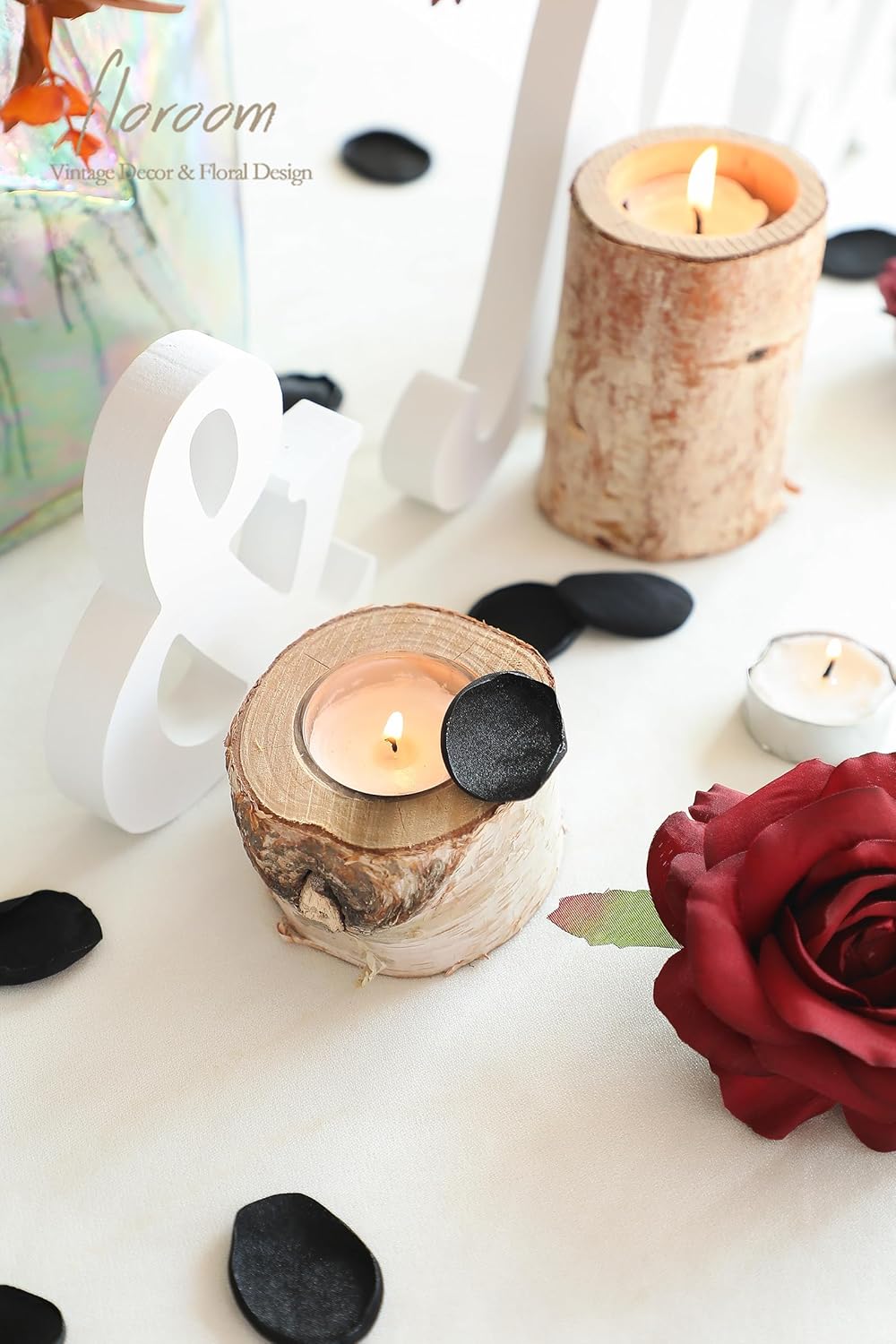 Floroom 300pcs Rose Petals Black Faux Silk Flower Petals for Wedding Flower Girl Basket Aisle
