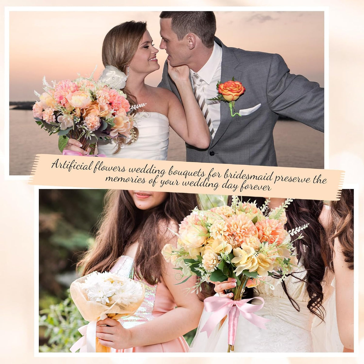 Tigeen Artificial Flowers Artificial Peonies Silk Flowers Faux Peony Fake Peony Silk Hydrangea