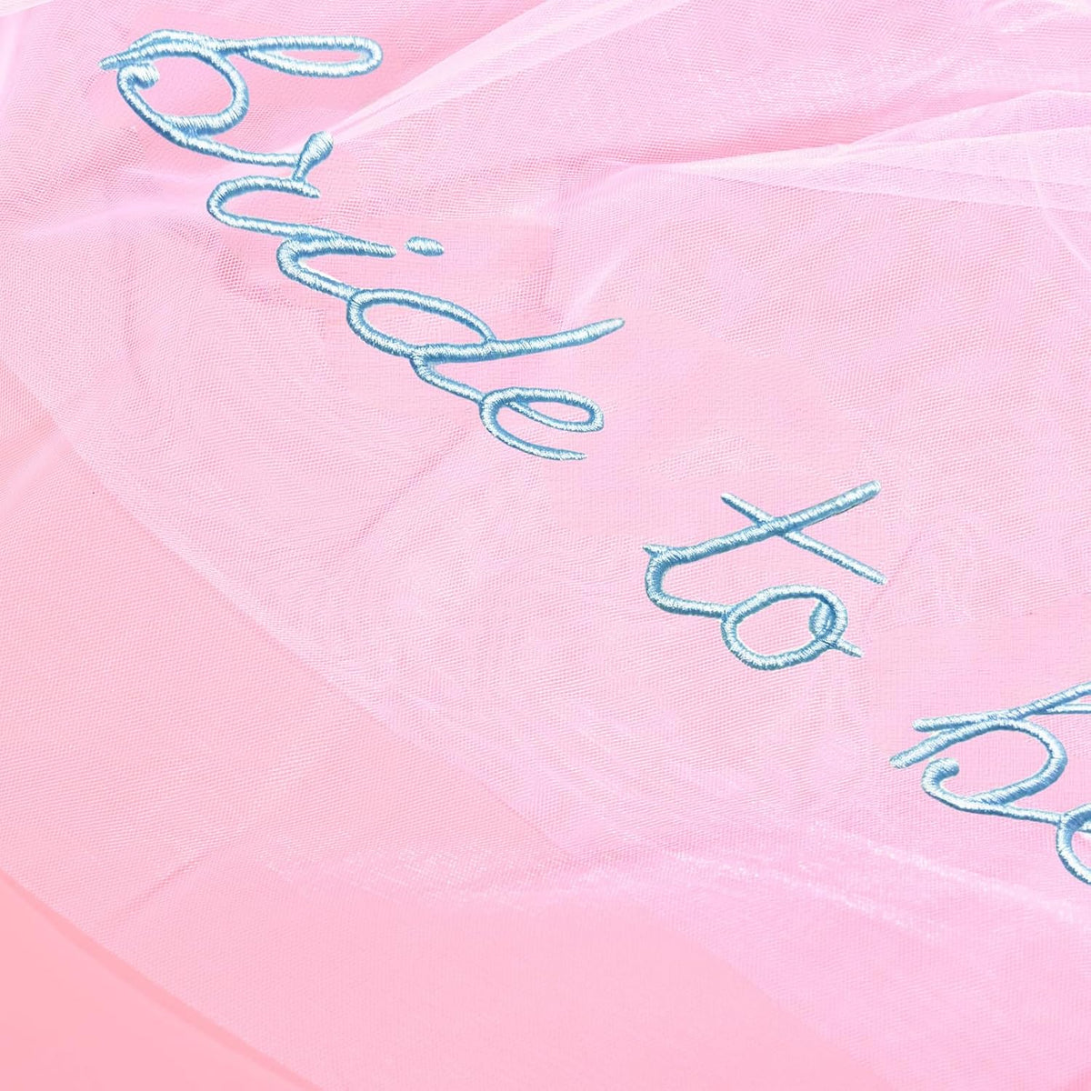 Bride To Be Embroidered Veil, Bride Veil for Bachelorette Party White Veils for Brides Accessories
