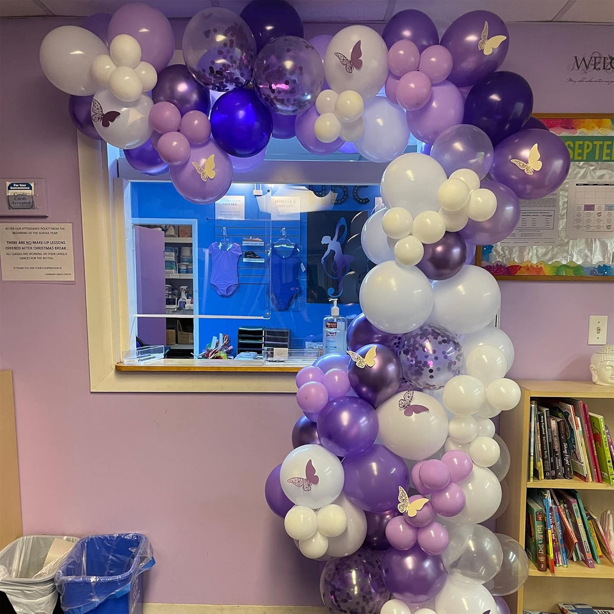 Purple and White Balloons, 30Pcs Dark Pastel Purple White Lilac Confetti Helium Balloons, Lavender