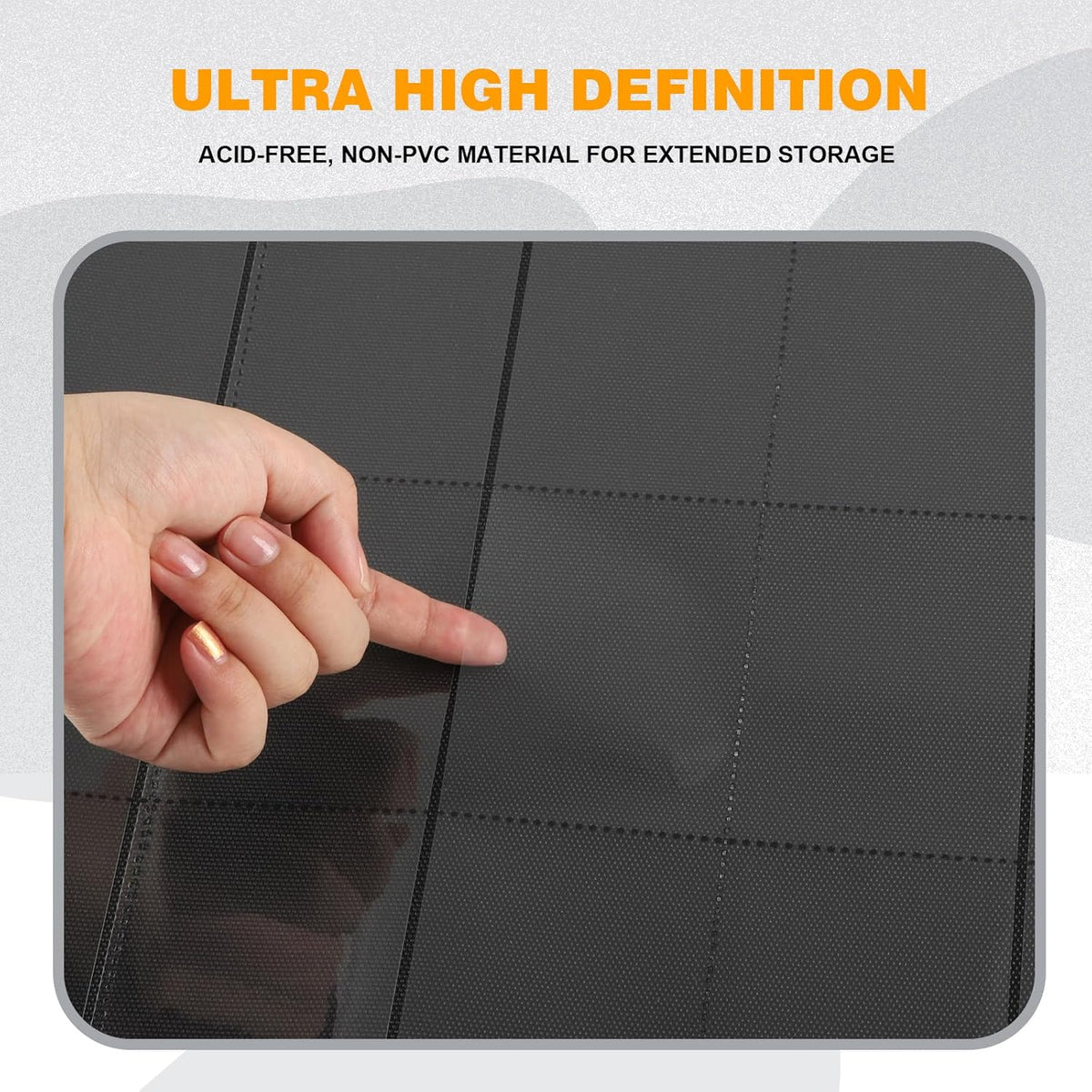 20-Pocket Card Binder, Trading Card Binder Holds 2000 Cards, Premium Zippered Trading Card Album