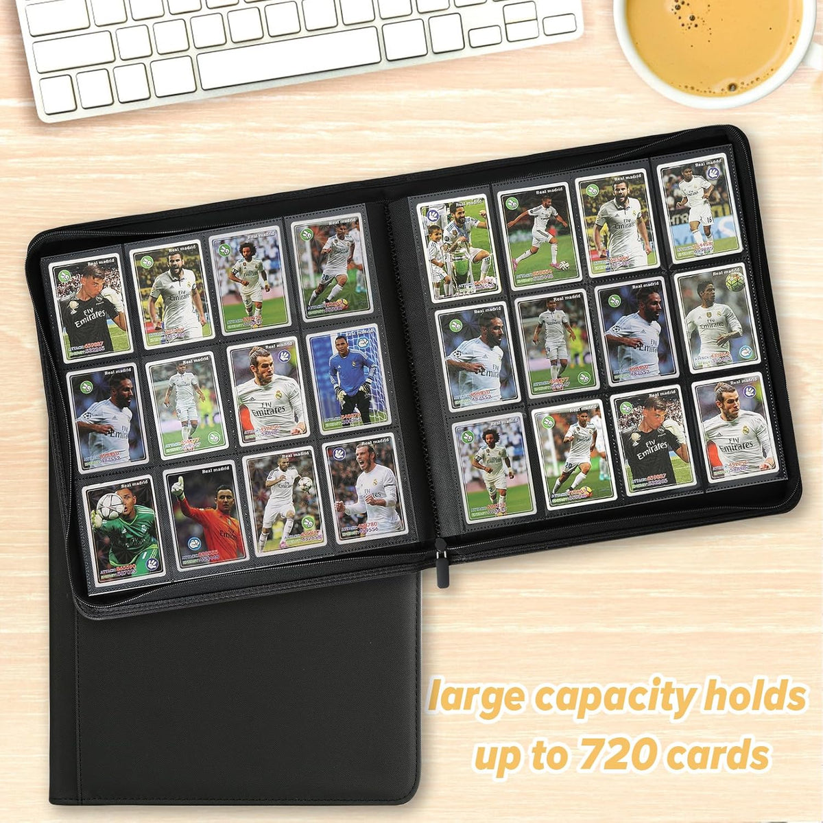 Trading Card Binder 12 Pocket, 720 Pockets Card Binders, Card Collection Binder, Card Album Folder