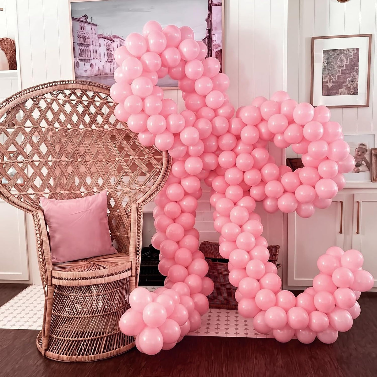 125 pcs Light Pink 5 Inch Balloons,Small Balloons for Balloon Garland or Balloon Arch as Party