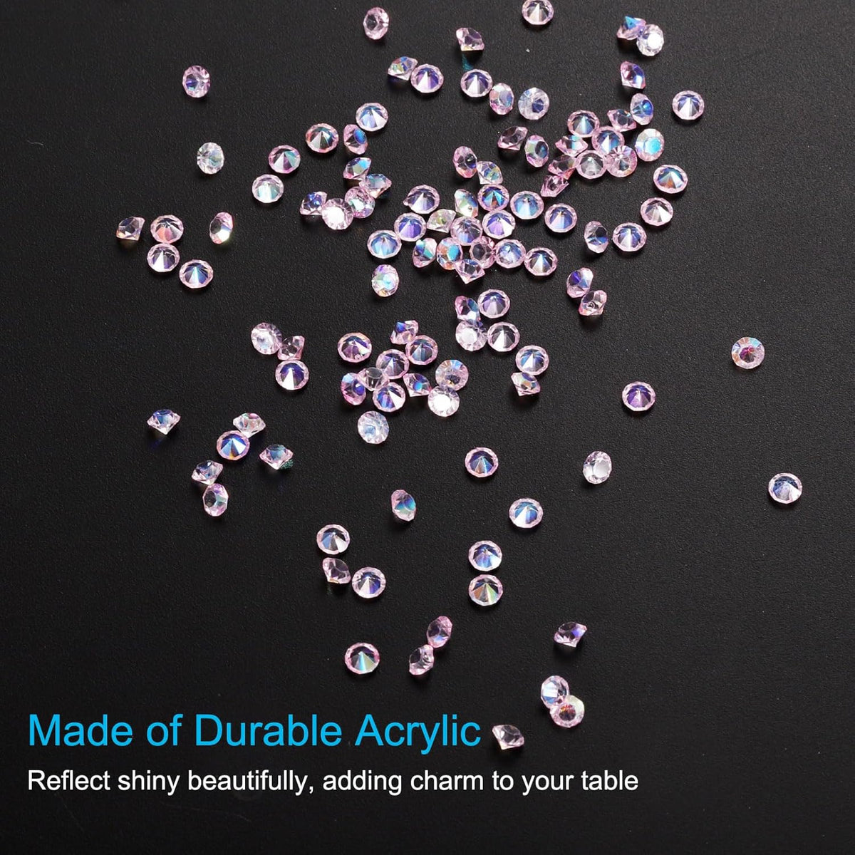 PATIKIL 14000Pcs Wedding Table Scatter Confetti Crystals 3mm Acrylic Diamonds Vase Fillers Gems for