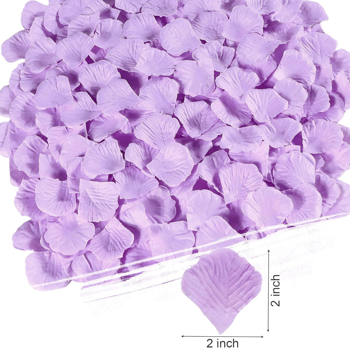 1000 Pcs Light Purple Rose Petals Artificial Silk Flower Petals Romantic Decorations for Wedding