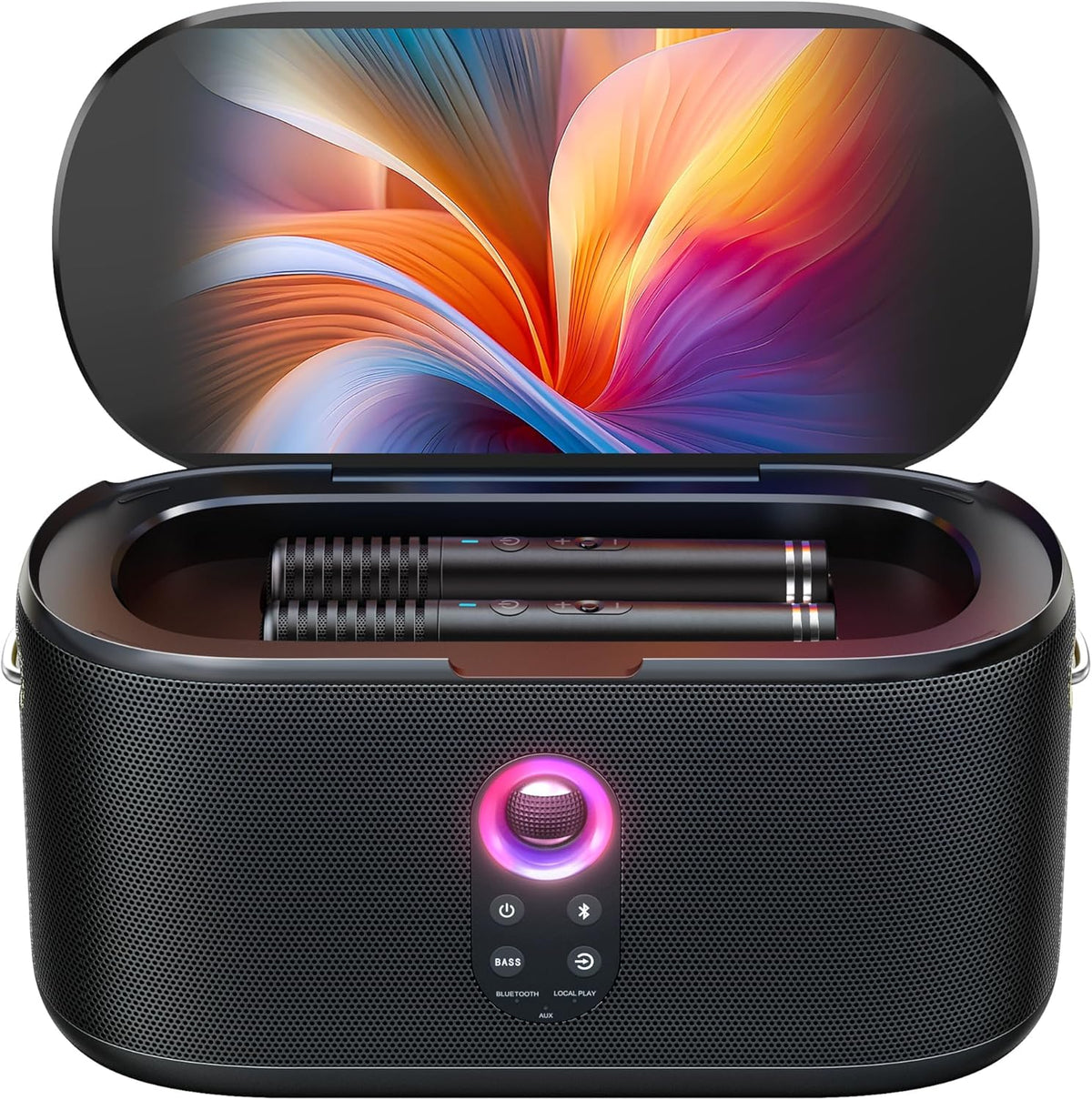 Ikarao Karaoke Machine for Adults, with Lyrics Display, Karaoke System for YouTube, 280W Speaker